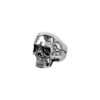 Men's Skull Ring w/ Smooth Top & Visible Black Cracks - Image 2