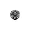 Men's Stainless Steel Black Oxidized Ring w/Engine