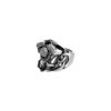 Men's Stainless Steel Black Oxidized Ring w/Engine - Image 2