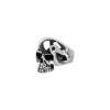 Men's Stainless Steel Black Oxidized Skull Ring - Image 2