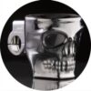 Chrome Bar Mount Skull Cup Holder - Image 4